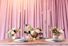 Load image into Gallery viewer, G'old Hollywood Petite Pleated Glass Centerpiece