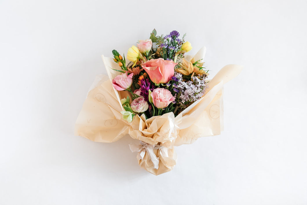 Petite Fresh Flower Paper Wrapped Bouquet