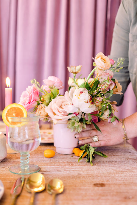 Blush + Boujee Petite Vased Centerpiece